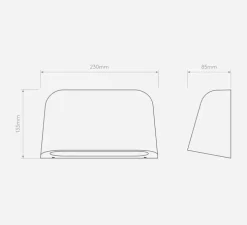 Applique murale, Mast Twin, laiton antique, IP44, L23cm, H13,3cm - Astro