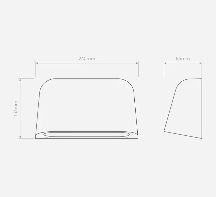 Applique murale, Mast Twin, laiton antique, IP44, L23cm, H13,3cm - Astro