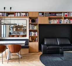 Applique*Wever&Ducré Applique murale, Match 4.0, , LED, dim, 2700K, 1540 lm, L5,4cm, H72cm - noir