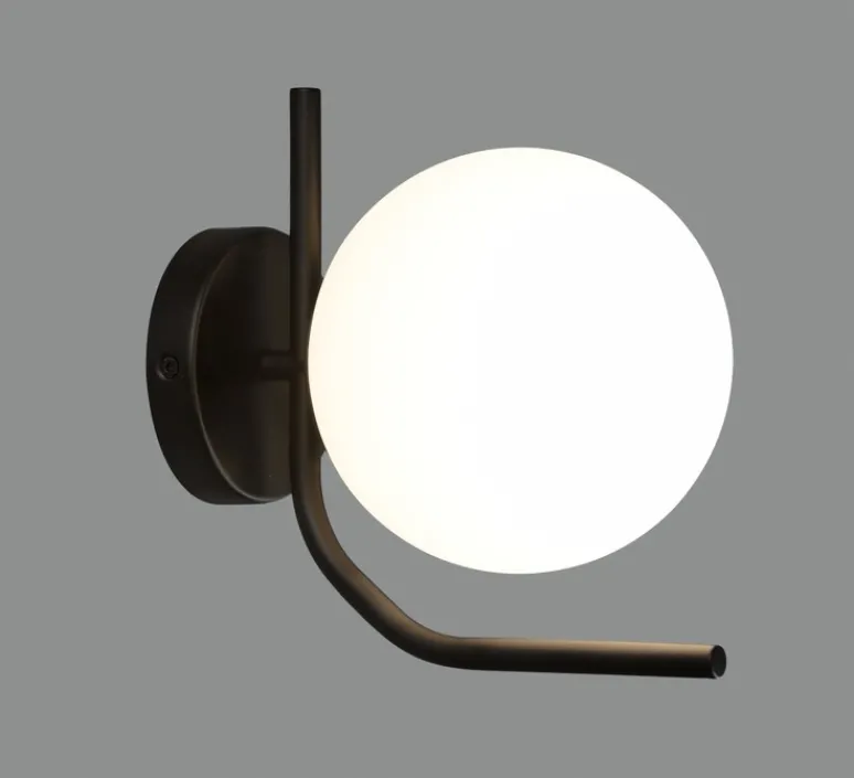 Applique*ACB Applique murale, Maui, , IP44, L15cm, H20,7cm - noir