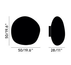 Applique*Tom Dixon Applique murale, Melt, , LED, 3000K, 800lm, L50cm, H50cm - cuivre