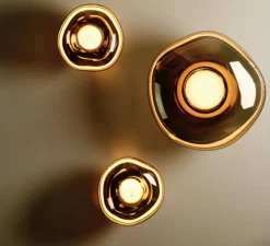 Applique murale, Melt Mini, bronze, LED, dim, 3000K, 800 lm, Ø25cm, H28cm - Tom Dixon