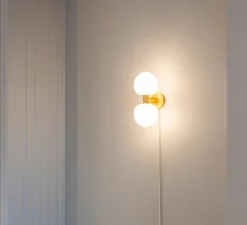 Applique murale, Memoir 120 II, laiton, L16cm, H27,6cm - Lyfa