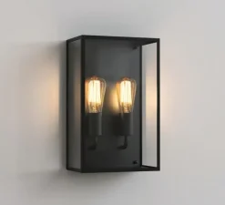 Applique*Astro Applique murale, Messina Twin, , IP44, L25cm, H40cm - Lighting noir