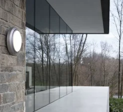 Applique*Luceplan Applique murale, Metropoli, D2027P1, , IP65, Ø27cm, H10cm - aluminium peint