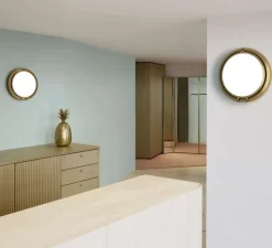 Applique murale, Metropoli, D2027V1, bronze satiné, Ø27cm, H10cm - Luceplan