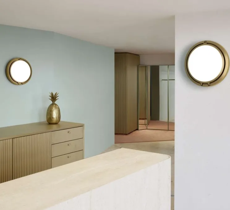 Applique murale, Metropoli, D2027V1, bronze satiné, Ø27cm, H10cm - Luceplan