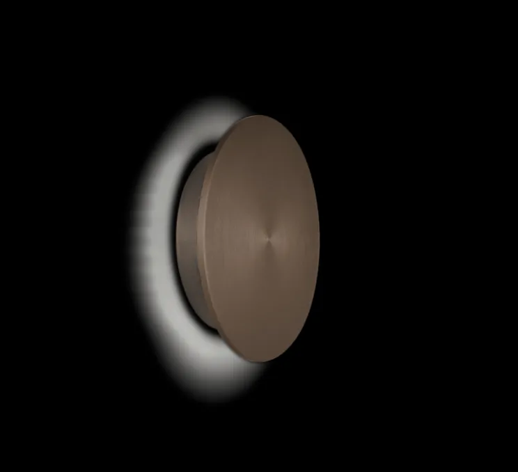 Applique murale, Miles 2.0, bronze, LED, Ø19cm, H3,7cm - Wever&Ducré