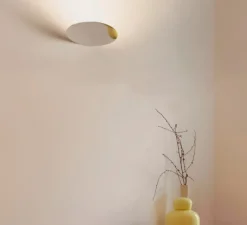 Applique*Luceplan Applique murale, Millimetro, , LED, dim, 2700K, 1427 lm, Ø25cm, H3cm - argent