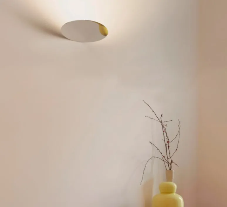 Applique*Luceplan Applique murale, Millimetro, , LED, dim, 2700K, 1427 lm, Ø25cm, H3cm - argent