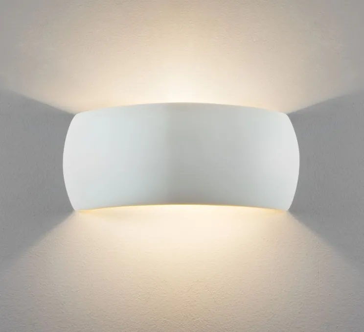 Applique murale, Milo, blanc céramique, L31cm, H13cm - Astro