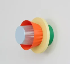 Applique murale, Mina S, orange, jaune, vert, Ø17cm, H17cm - Warren & Laetitia