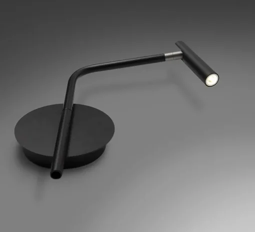 Applique murale, MiniSpot, noir, LED, 3000K, 260 lm, L4cm, H26cm - Alma light