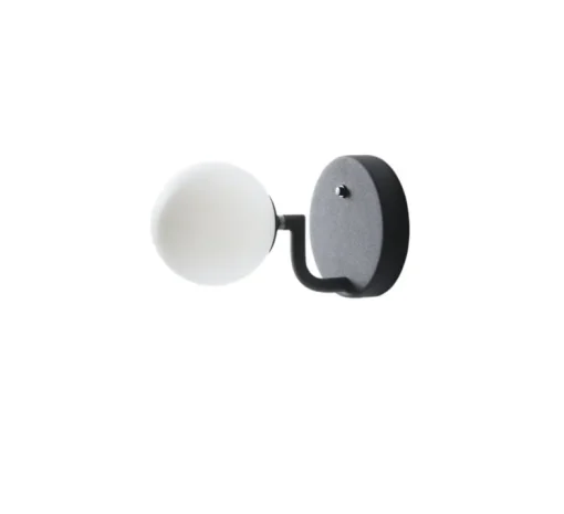 Applique murale, Mobil 12, noir, en saillie, L12cm, H12cm - PHOLC