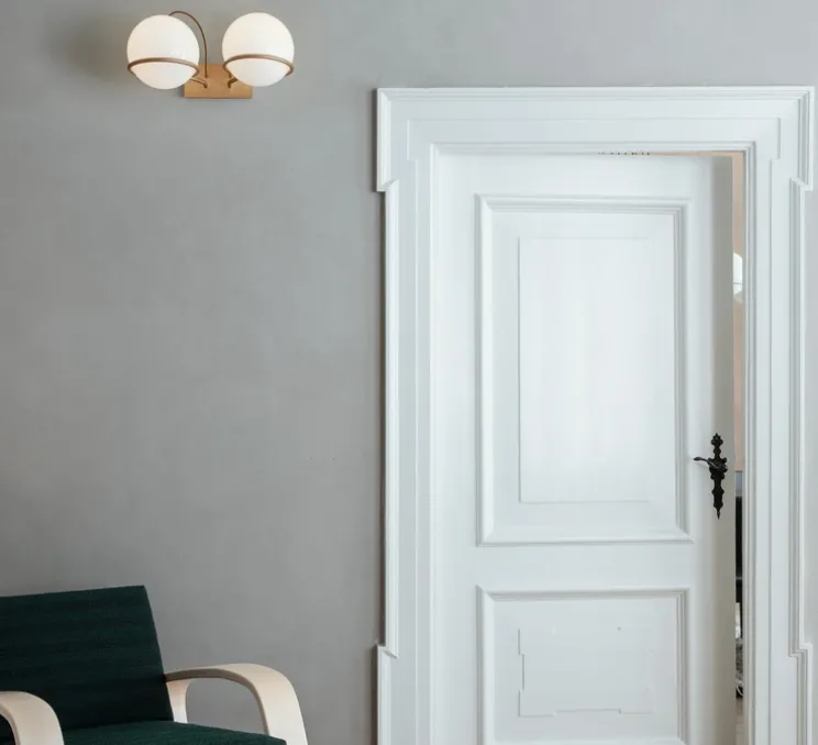 Applique murale, Model 237/2, champagne, L31cm, H23cm - Astep