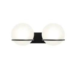 Applique murale, Model 237/2, noir, L31cm, H23cm - Astep