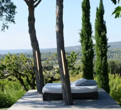 Applique*Sammode Applique murale, Mondrian, inox, dimmable, 2700K, 500lm, LED, Ø4cm, H100cm, IP68, - gris