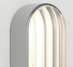 Applique*Astro Applique murale, Montréal oval, , IP44, L12,5cm, H27,5cm - acier inoxydable brossé