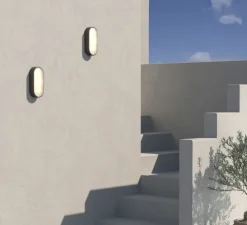 Applique murale, Montréal oval, noir mat, IP44, L12,5cm, H27,5cm - Astro