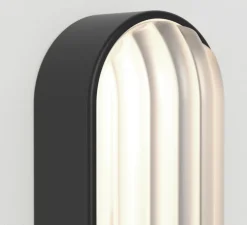 Applique murale, Montréal oval, noir mat, IP44, L12,5cm, H27,5cm - Astro