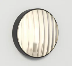 Applique murale, Montréal Round 300, noir mat, IP44, L30cm, H30cm - Astro