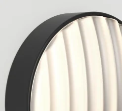 Applique murale, Montréal Round 300, noir mat, IP44, L30cm, H30cm - Astro