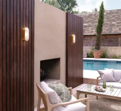 Applique*Astro Applique murale, Montreal Oval Coastal, , IP44, L12,5cm, H27,5cm - laiton brossé PVD