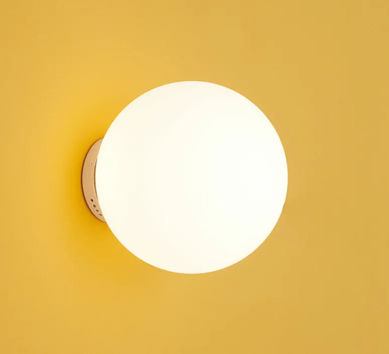 Applique*Luxcambra Applique murale, Moon A1, , Ø30cm, H30cm - or satiné, blanc