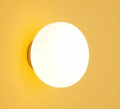 Applique*Luxcambra Applique murale, Moon A2, , Ø30cm, P20cm - or satiné, blanc