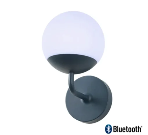 Applique murale, Mooon!, bleu acapulco, IP54, LED, dim, 2700K à 6000K, 400 lm, L15cm, H25,4cm - Fermob