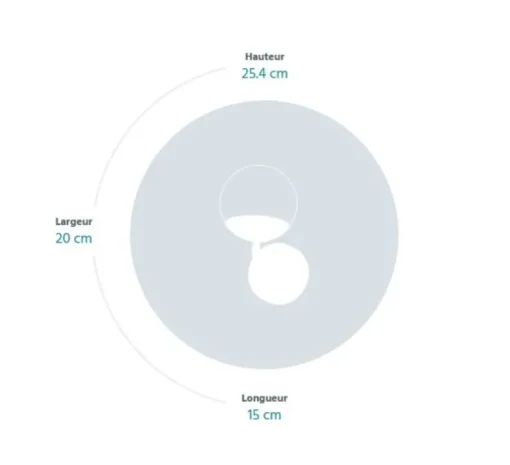 Applique murale, Mooon, carbone, IP54, LED, dim, 2700K à 6000K, 400 lm, L15cm, H25,4cm - Fermob