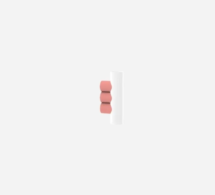 Applique murale, MULTITUDE 3, rose, L8cm, H33cm - Matière Grise