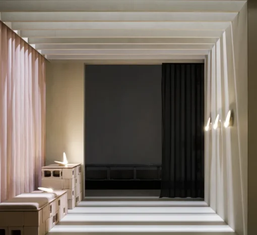 Applique*Vibia Applique murale, Musa Mural, , LED, dim, 2700K, 449 lm, L26cm, H26cm - rose