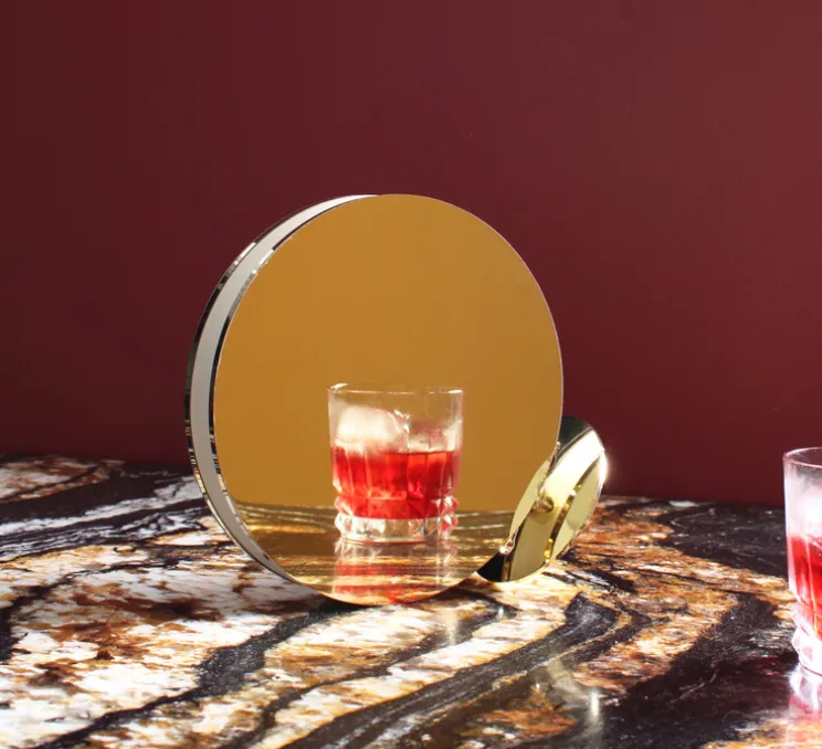 Applique murale, Myra, or, LED, 3000K, 350 lm, Ø20cm, H3cm - BACCARIS