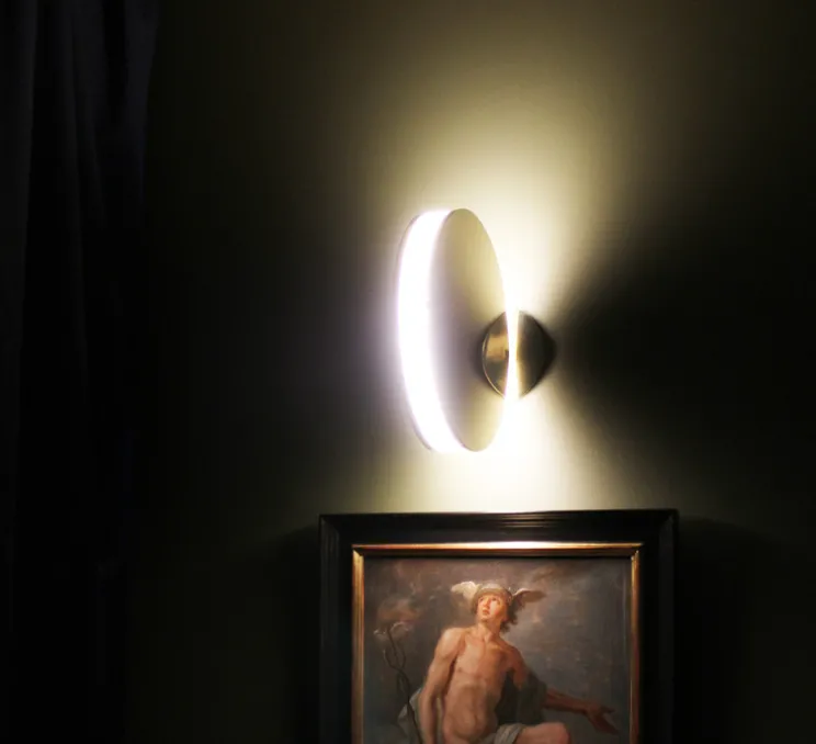 Applique murale, Myra, or, LED, 3000K, 350 lm, Ø20cm, H3cm - BACCARIS