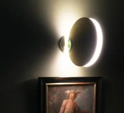 Applique murale, Myra, or, LED, 3000K, 350 lm, Ø20cm, H3cm - BACCARIS