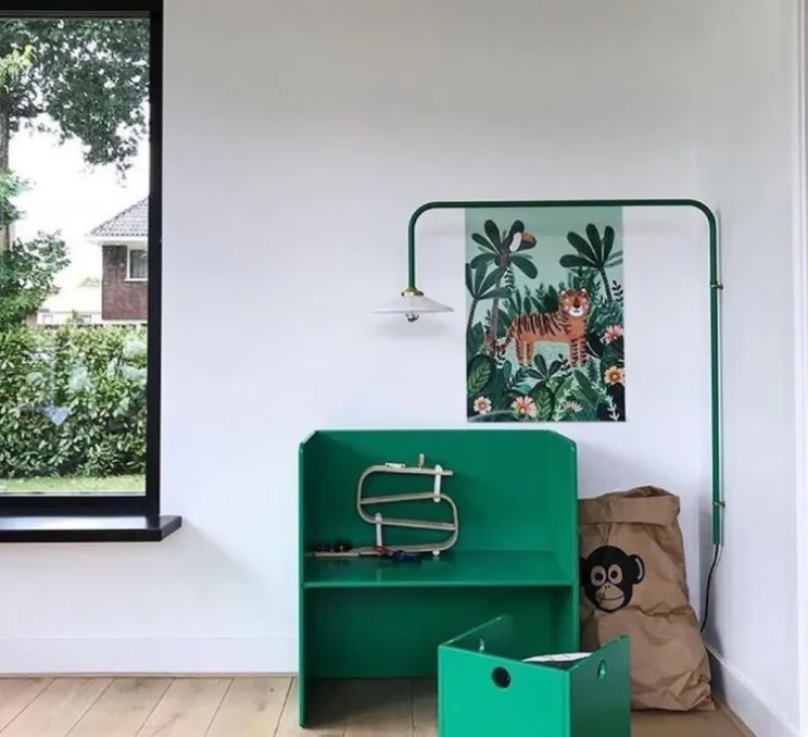 Applique murale, N°5, vert, L103cm, H100cm - Valerie_Objects