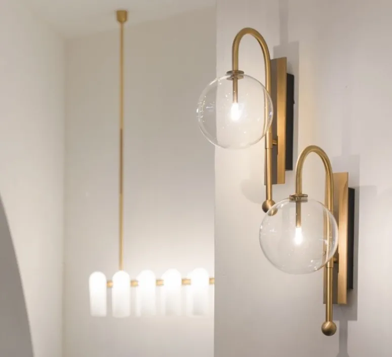 Applique*Schwung Applique murale, NAPLES , , L21cm, H37,5cm - laiton