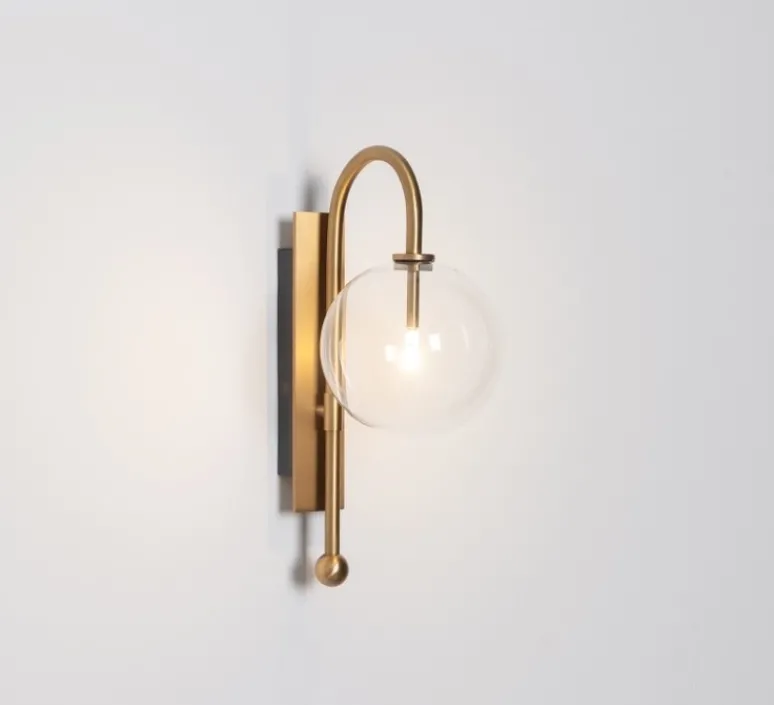 Applique*Schwung Applique murale, NAPLES , , L21cm, H37,5cm - laiton