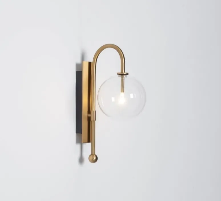 Applique*Schwung Applique murale, NAPLES , , L21cm, H37,5cm - laiton