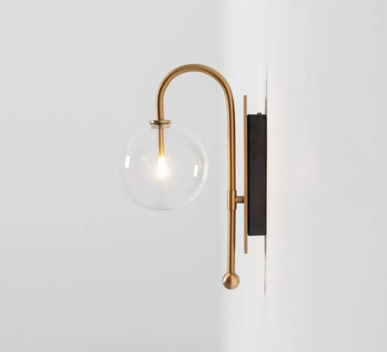 Applique*Schwung Applique murale, NAPLES , , L21cm, H37,5cm - laiton