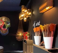 Applique murale, Nat, marron, L40cm, H14,5cm - Az'Art