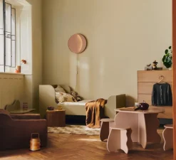 Applique murale, Neba, Rose, LED, dim, 2500K, 350 lm, Ø45,5cm, H3cm-Ferm Living