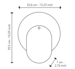 Applique murale, Nebula 01, vert foncé, L33,6cm, H39,5cm - Serax