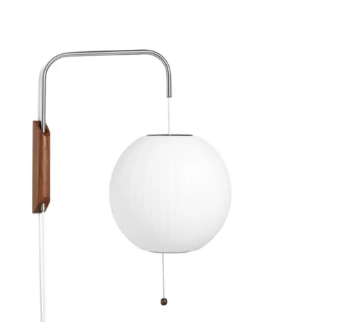 Applique*HAY Applique murale, Nelson Ball wall sconce S, avec câble, , L32,5cm, H42,5cm - blanc cassé