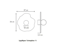 Enfants|Applique*Little Anana Applique murale, Nenuphar S, , L37cm, H36cm - bois naturel