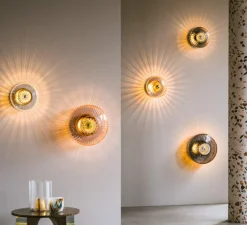 Applique murale, New Wave Optic XL, fumé, Ø38cm, P18cm - Design By Us