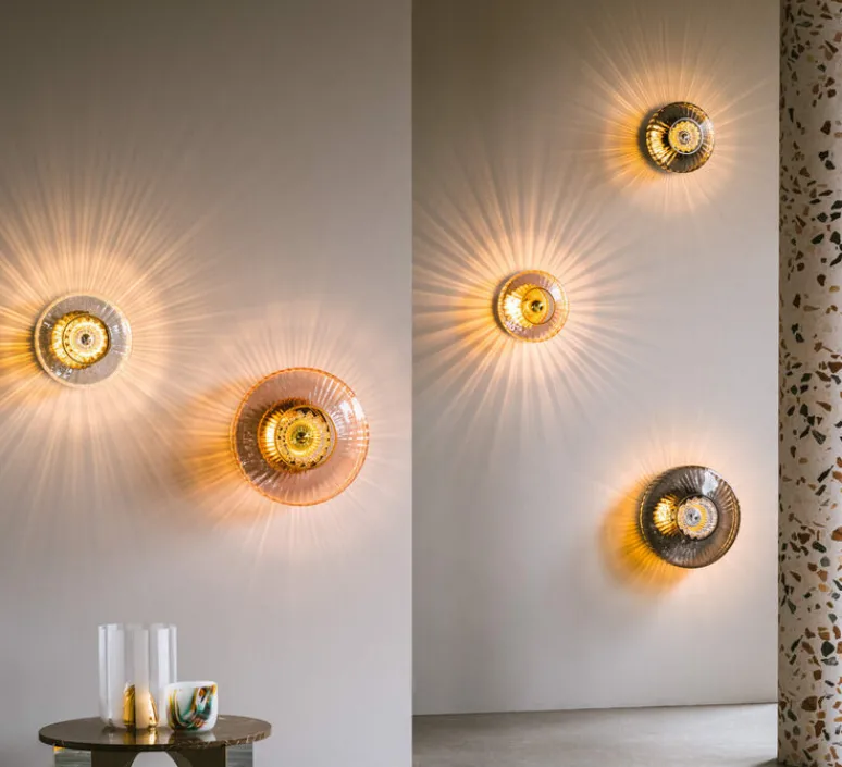 Applique*Design by us Applique murale, New Wave Optic XL, , Ø38cm, H18cm - transparent