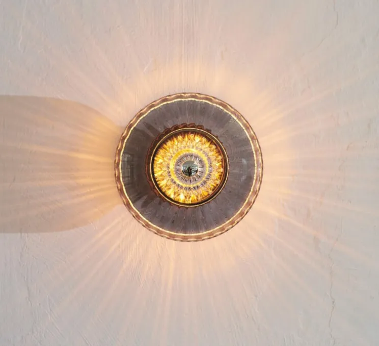 Applique murale, New Wave Optic, fumé, Ø26cm, H15cm - Design By Us