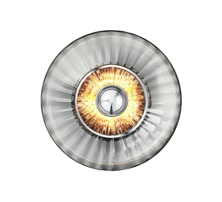 Applique murale, New Wave Optic, fumé, Ø26cm, H15cm - Design By Us